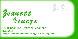 zsanett vincze business card